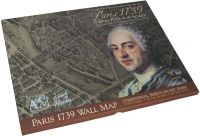 Карта Парижа 1739 года AUTHENTIC MODELS 240х190 см на 25 листах 40,6х50,8 см