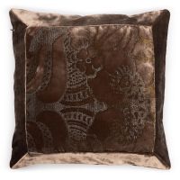 Подушка декоративная Art&Decor на молнии, 40х40, 50% вискоза, 50% шелк, ручная шелкография