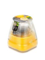 Свеча подвесная в стакане ЦИТРОНЕЛЛА желтая 9х9.8см 45ч SPAAS