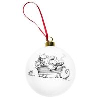 Шарик Rory Dobner MOUSE IN SLEIGH 8 см, фарфор
