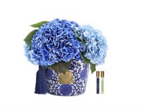 Букет гортензий Cote Noire Oriental hydrangeas Mixed blue, голубой, 2 спрея по 10 мл