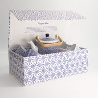 Набор Nippon Blue чайник 0.8 л + 4 чашки 180 мл, фарфор TOKYO DESIGN
