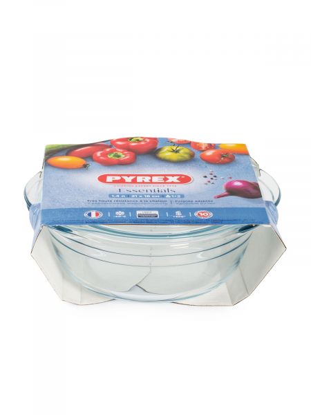 Кастрюля ESSENTIALS 1.4л 18см круглая с крышкой PYREX