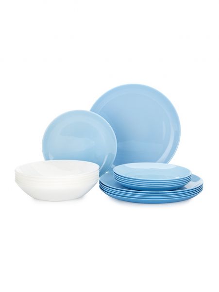 Набор столовый ДИВАЛИ ЛАЙТ БЛЮ ЭНД УАЙТ 18пр LUMINARC