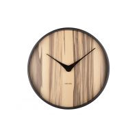 Часы настенные Karlsson WOOD MELANGE, светлое дерево, липа, 40х40х4,5 см, бесшумный механизм, батаре