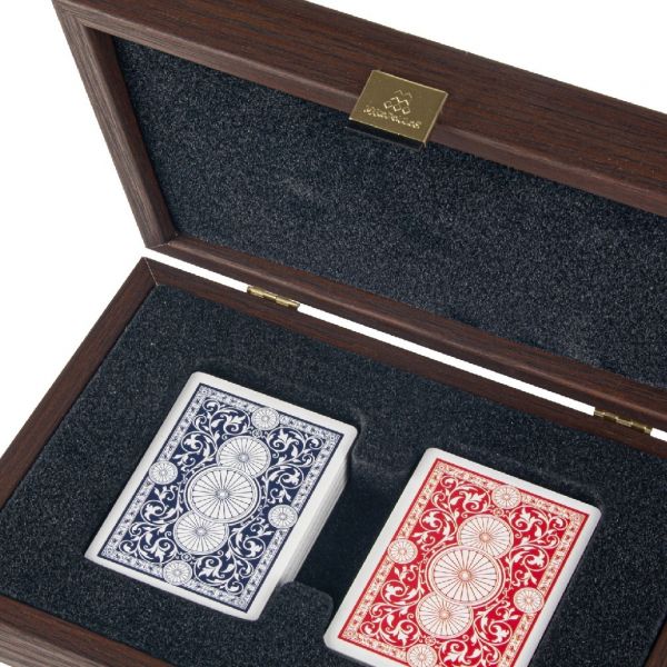 CARDSКарты игральные, отделка корпуса эко-кожа, цвет карамельный, 24х17 см