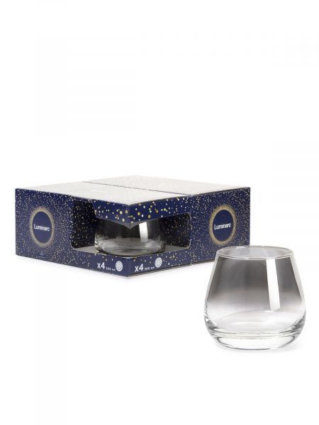 Набор стаканов низких СИР ДЕ КОНЬЯК СЕРЕБРЯНАЯ ДЫМКА 4шт 300мл LUMINARC