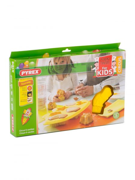 Форма для запекания и выпечки фигурная ЦИРК 6 ячеек PYREX