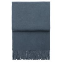 CLASSIC grey blue Плед 130/200 , 50% альпака + 40% овечья шерсть + 10% микрофибра, 560 гр