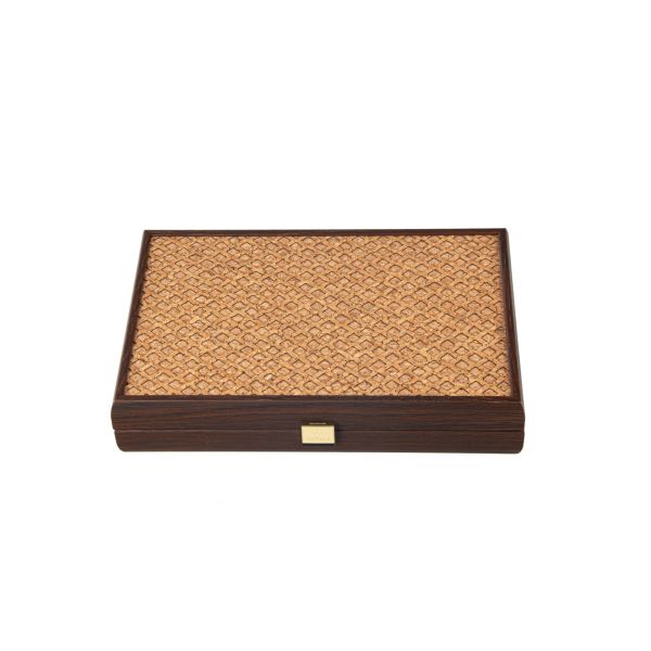 BACKGAMMON Нарды с боковыми стойками, 30x20см, отделка пробка