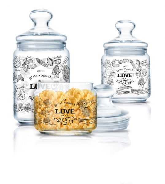Набор банок для продуктов ЛАВ ПАСТА 3шт