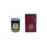 Свеча COGNAC ET LE TABAC 185 гр, черный стаканчик, золотой декор, ВхШхД 13,5х8х8 см соевый воск, в