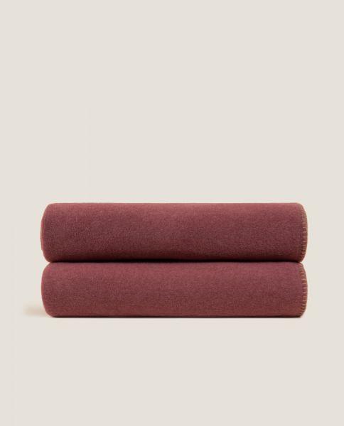 Плед Frati SOFT VISCOSE BORDEAUX, бордовый, 130x160, вискоза 30% полиэстер 70%, 510г