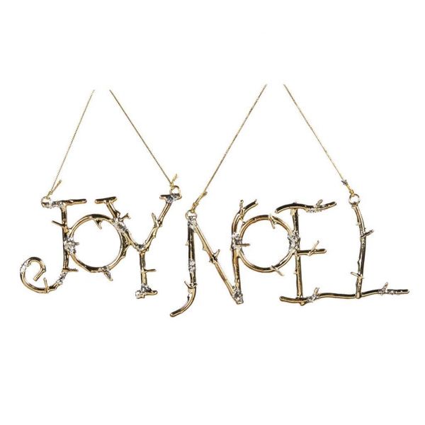 Елочное украшение надпись NOEL 20 см