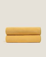 Плед Frati SOFT VISCOSE SENAPE, желтый, 160x200, вискоза 30% полиэстер 70%, 510г