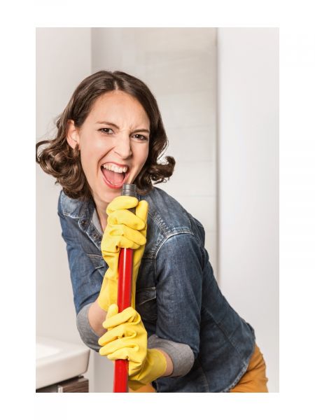 Перчатки Супер Грип с хлопком S VILEDA