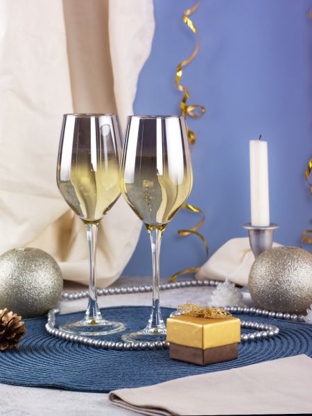 Набор бокалов для вина СЕЛЕСТ СЕРЕБРЯНАЯ ДЫМКА 2шт 270мл LUMINARC