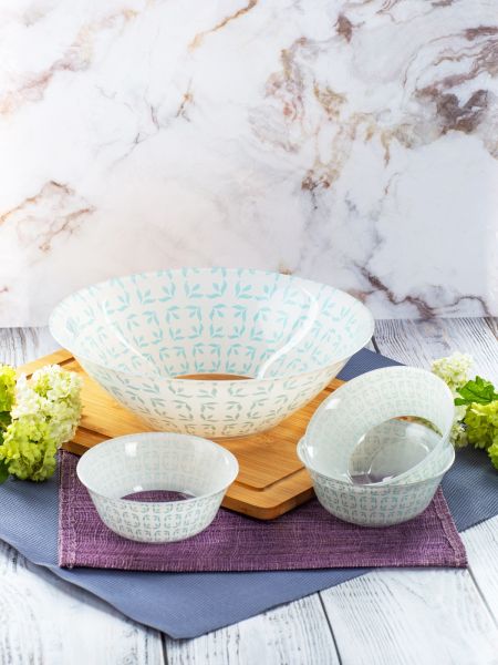 Набор салатников PAMINA 7 предметов (1 салатник 27см + 6 салатников 12см) LUMINARC