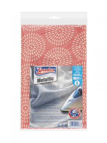 Чехол для гладильной доски METALLIC L, 135х50см SPONTEX