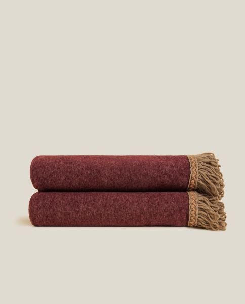 Плед Frati SOFT BAMBOO BURGUNDY с тесьмой Matisse, бордовый, 160х200 см, бамбук 40% полиэстер 6
