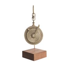 Миниатюрные ночные часы Hemisferium Miniature Nocturnal Dial, 13x5 см, толщина 6 мм, бронза
