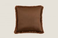 Подушка MARABOU MOKA 50х50 см, велюр, полиэстер, начинка конфорель FRATI HOME