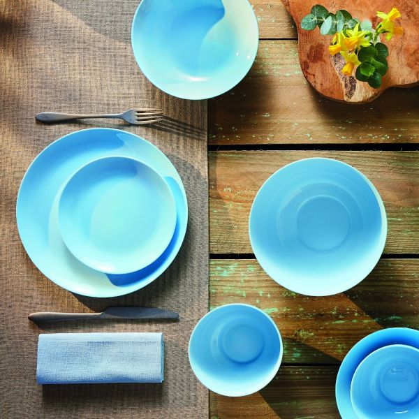 Тарелка обеденная ДИВАЛИ ЛАЙТ БЛЮ 25см LUMINARC