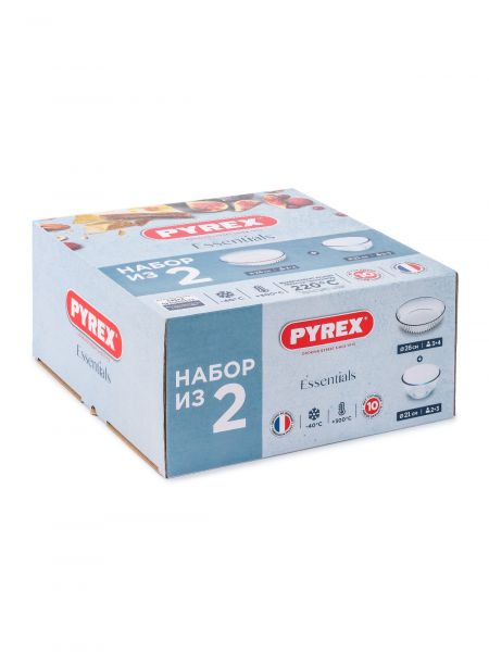 Набор миска для смешивания 2л + блюдо для запекания круглое 26см PYREX