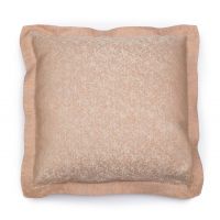 SAVANNA Подушка с кантом, медный, 60/60, лен жаккард