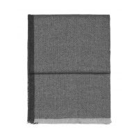 Herringbone light grey/grey Плед 130/190 беби альпака 100% , 470 гр