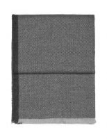 Herringbone light grey/grey Плед 130/190 беби альпака 100% , 470 гр