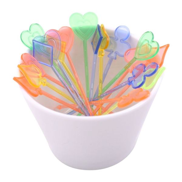 Набор шпажек для канапе КАРТЫ 20шт 90мм МУЛЬТИДОМ