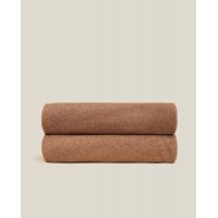 Плед Frati SOFT VISCOSE COFFEE MILK, коричневый, 220x260 см, вискоза 30% полиэстер 70%, 510г