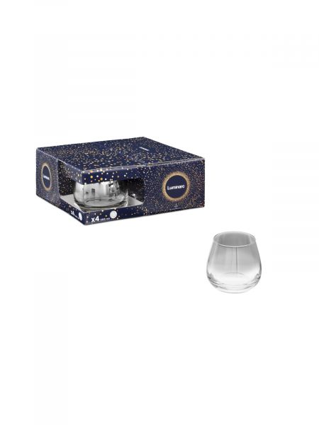 Набор стаканов низких СИР ДЕ КОНЬЯК СЕРЕБРЯНАЯ ДЫМКА 4шт 300мл LUMINARC