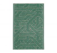 Полотенце CONFUSION 30х50 изумрудный 80%хлопок 20%лен махра