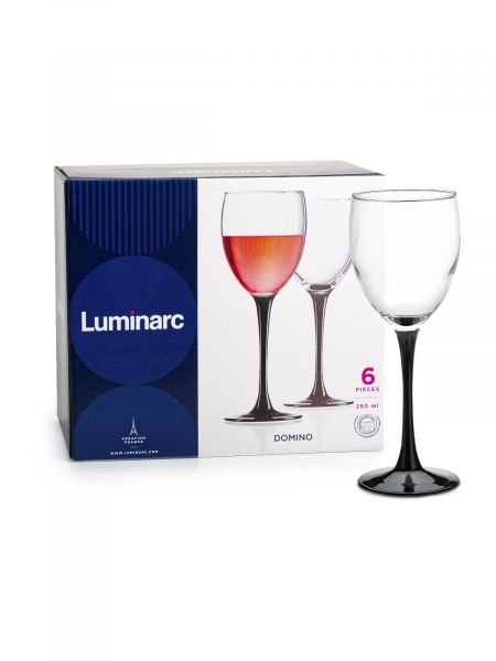 Набор бокалов для вина ДОМИНО 6шт 250мл LUMINARC