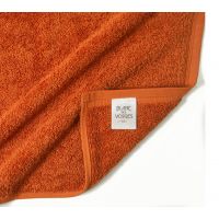 Полотенце UNI TERRACOTA 30х30 оранжевый, хлопок 600гр/м2 (набор 2шт)