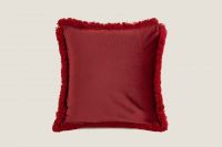 Подушка MARABOU BORDEAUX 50х50 см, велюр, полиэстер, начинка конфорель FRATI HOME