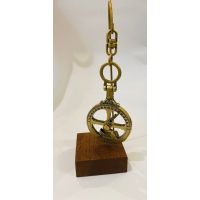 Миниатюрная морская астролябия Hemisferium Miniature Nautical Astrolabe Н 13 см диам 4,5 см толщина