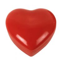 Шкатулка HEART, сердце, красный, 12х13 Н 6 см, фарфор