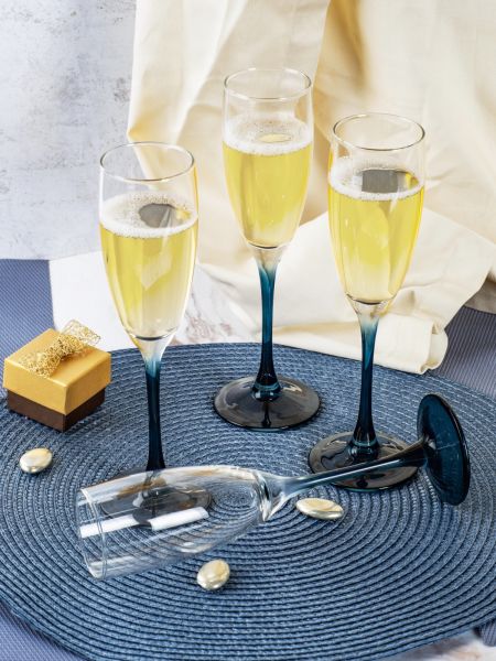 Набор бокалов для шампанского ЭТАЛОН ЛОНДОН ТОПАЗ 6шт 170мл LUMINARC