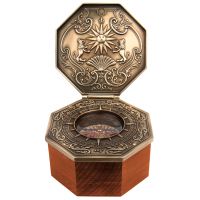 Магнитный компас Hemisferium Magnetic Compass, 10x6 см, бронза