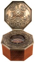 Магнитный компас Hemisferium Magnetic Compass, 10x6 см, бронза