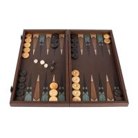 Нарды Manopoulos BACKGAMMON, дерево,печатный рисунок Арт-деко, ручная работа, 48x26 см