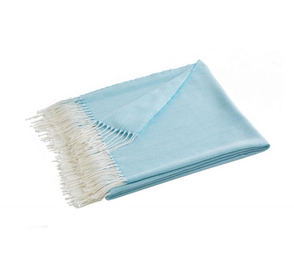 Плед PLUME CELADON бирюзовый 130/170 шерсть 52% акрил 48%, 110 г/м2