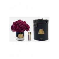 GRAND BOUQUET black glass carmine redБольшой букет роз, 2 спрея по 10 мл, черная ваза, крас