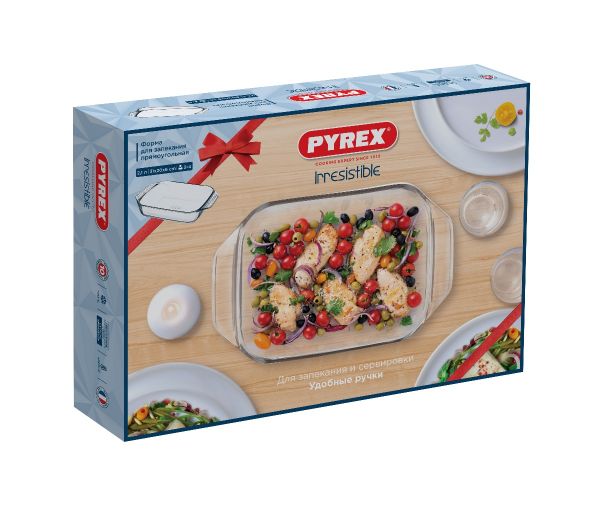 Блюдо для запекания и выпечки IRRESISTIBLE 31х20см прямоугольное PYREX