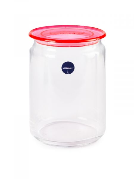 Банка PLANO 1л в перфорированной коробке, микс цвета крышки LUMINARC