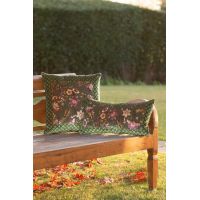 Подушка Frati FLORAL GREEN, зеленый, 50х50, велюр, полиэстер