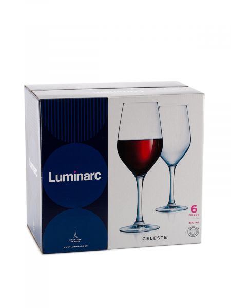 Набор бокалов для вина СЕЛЕСТ 6шт 450мл LUMINARC
